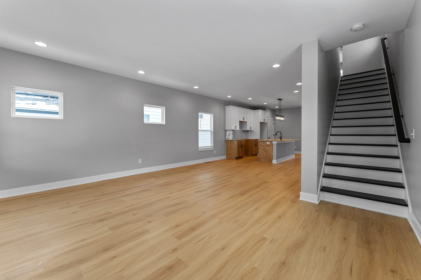 Open main floor and staircase