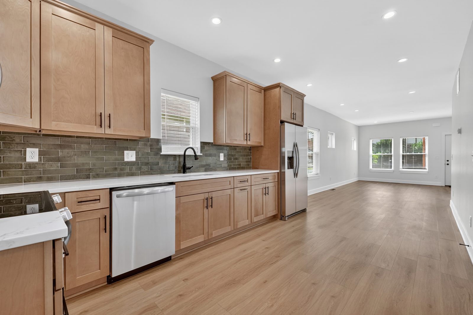 Kitchen looking toward the front of the home