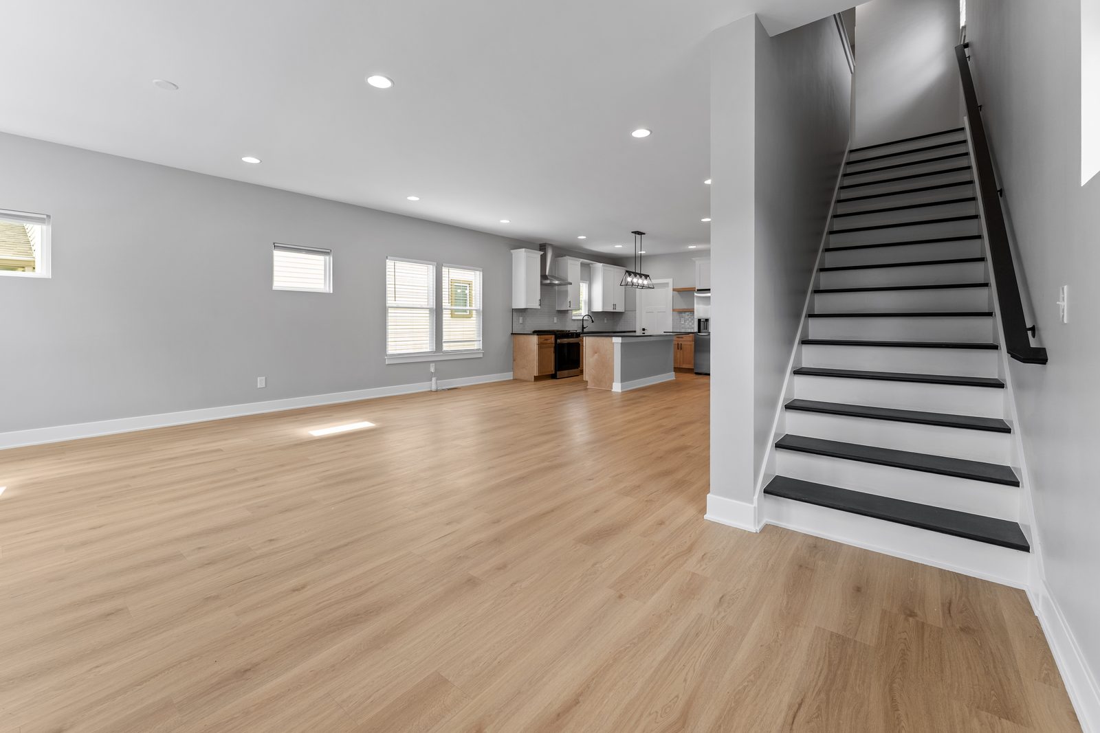 Living room and staircase