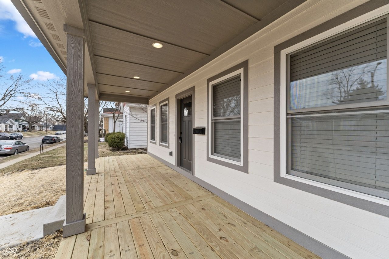 Covered front porch